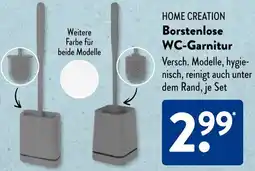 Aldi Süd HOME CREATION Borstenlose WC-Garnitur Angebot