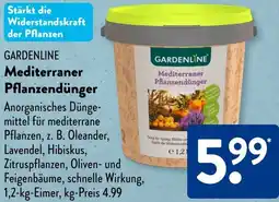 Aldi Süd GARDENLINE Mediterraner Pflanzendünger Angebot