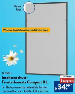 Aldi Süd KENSHO Insektenschutz Fensterbausatz Compact XL Angebot
