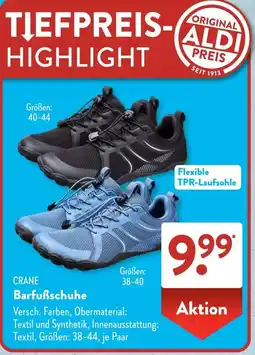 Aldi Süd CRANE Barfußschuhe Angebot