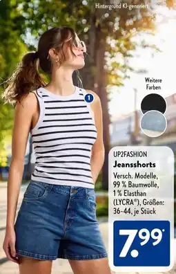 Aldi Süd UP2FASHION Jeansshorts Angebot