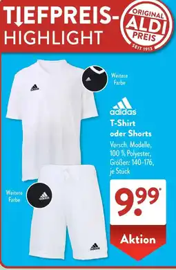 Aldi Süd adidas T-Shirt oder Shorts Angebot