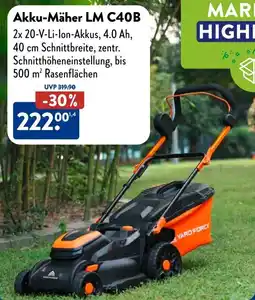 Aldi Süd Yard Force Akku-Mäher LM C40B Angebot