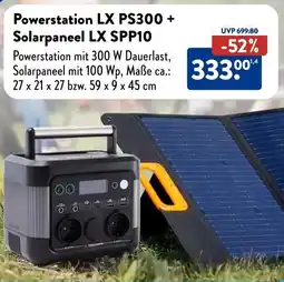 Aldi Süd Yard Force Powerstation LX PS300 + Solarpaneel LX SPP10 Angebot