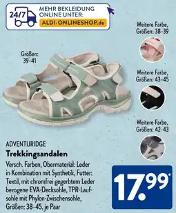 Aldi Süd ADVENTURIDGE Trekkingsandalen Angebot