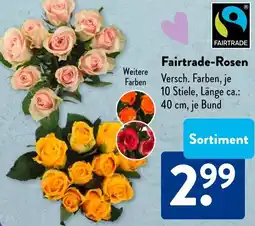 Aldi Süd Fairtrade-Rosen Angebot