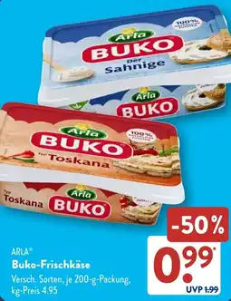 Aldi Süd ARLA Buko-Frischkäse Angebot