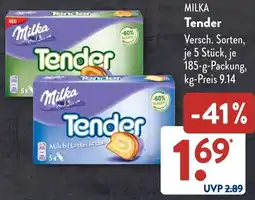 Aldi Süd MILKA Tender Angebot