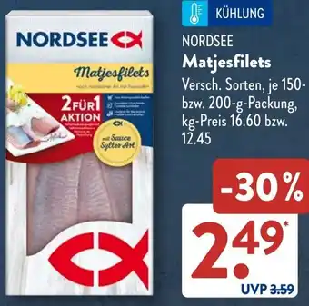 Aldi Süd NORDSEE Matjesfilets Angebot