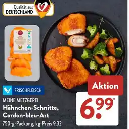 Aldi Süd MEINE METZGEREI Hähnchen-Schnitte, Cordon-bleu-Art Angebot