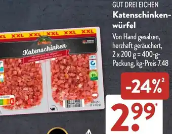 Aldi Süd GUT DREI EICHEN Katenschinkenwürfel Angebot