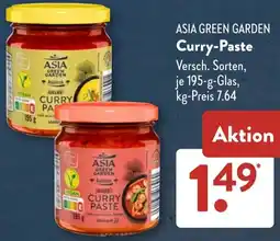 Aldi Süd ASIA GREEN GARDEN Curry-Paste Angebot