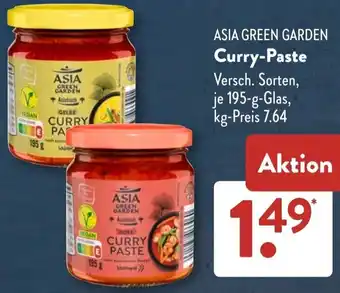 Aldi Süd ASIA GREEN GARDEN Curry-Paste Angebot