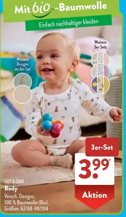 Aldi Süd LILY & DAN Body Angebot