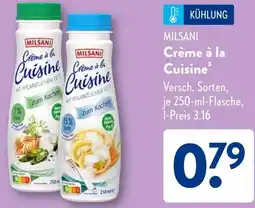 Aldi Süd MILSANI Crème à la Cuisine Angebot