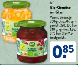 Aldi Süd Bio-Gemüse im Glas Angebot