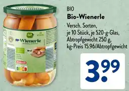 Aldi Süd Bio-Wienerle Angebot