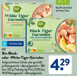 Aldi Süd Bio-Black oder White Tiger-Garnelen Angebot