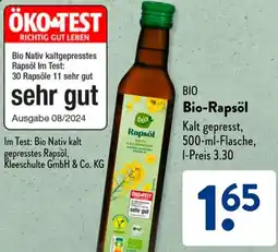 Aldi Süd Bio-Rapsöl Angebot