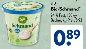 Aldi Süd Bio-Schmand Angebot