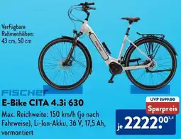 Aldi Süd FISCHER E-Bike CITA 4.3i 630 Angebot