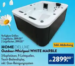 Aldi Süd HOME DELUXE Outdoor-Whirlpool WHITE MARBLE Angebot