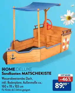 Aldi Süd HOME DELUXE Sandkasten MATSCHEKISTE Angebot