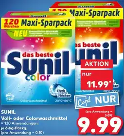 Kaufland SUNIL Voll- oder Colorwaschmittel Angebot
