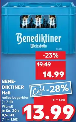 Kaufland BENEDIKTINER Hell Angebot