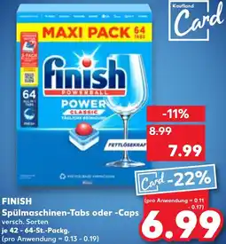Kaufland FINISH Spülmaschinen-Tabs oder Caps Angebot