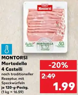 Kaufland MONTORSI Mortadella 4 Castelli Angebot