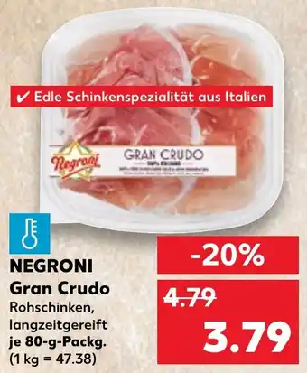 Kaufland NEGRONI Gran Crudo Angebot