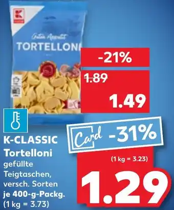 Kaufland K-CLASSIC Tortelloni Angebot