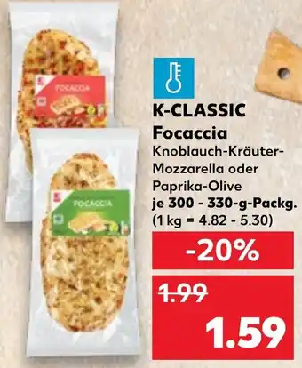 Kaufland K-CLASSIC Focaccia Angebot
