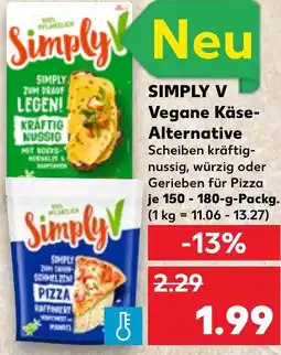 Kaufland SIMPLY V Vegane Käse Alternative Angebot