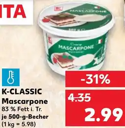 Kaufland K-CLASSIC Mascarpone Angebot