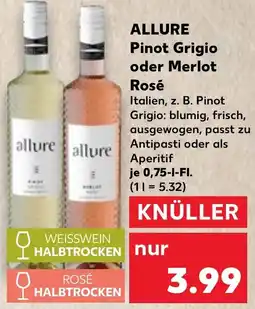 Kaufland ALLURE Pinot Grigio oder Merlot Rosé Angebot
