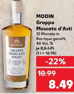 Kaufland MODIN Grappa Moscato d'Asti Angebot