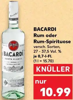 Kaufland BACARDI Rum oder Rum-Spirituose Angebot