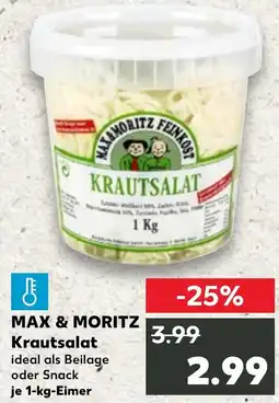 Kaufland MAX & MORITZ Krautsalat Angebot