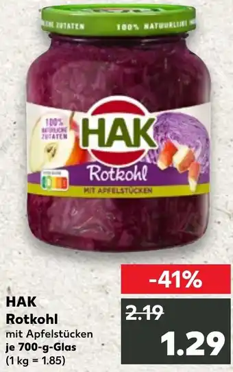 Kaufland HAK Rotkohl Angebot