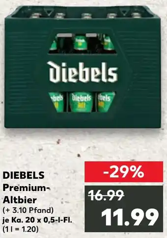 Kaufland DIEBELS Premium Altbier Angebot