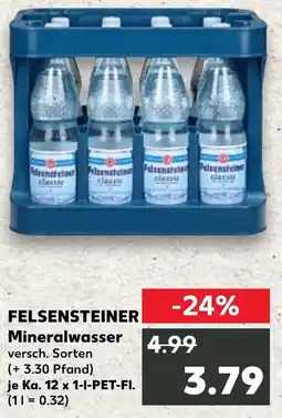 Kaufland FELSENSTEINER Mineralwasser Angebot