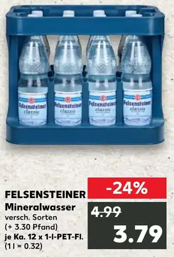 Kaufland FELSENSTEINER Mineralwasser Angebot