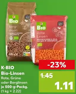 Kaufland K-BIO Bio-Linsen Angebot