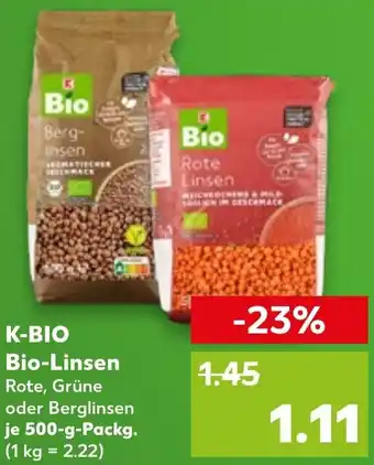 Kaufland K-BIO Bio-Linsen Angebot