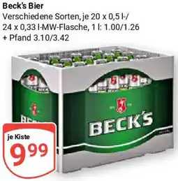 Globus Beck's Bier Angebot