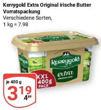 Globus Kerrygold Extra Original irische Butter Vorratspackung Angebot
