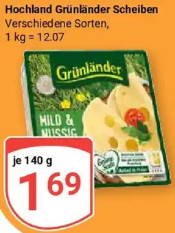Globus Hochland Grünländer Scheiben Angebot