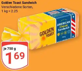 Globus Golden Toast Sandwich Angebot